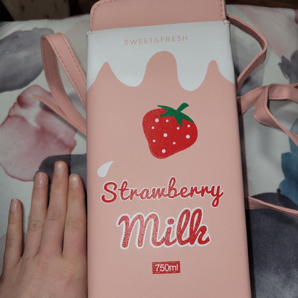 Strawberry milk purse crossbody
